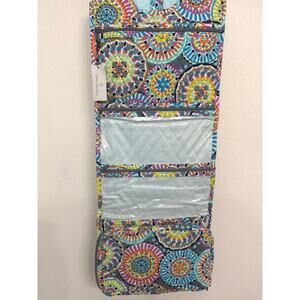 Vera Bradley Hanging Organizer Sunny Medallion NWT Travel Makeup Toiletry Bag